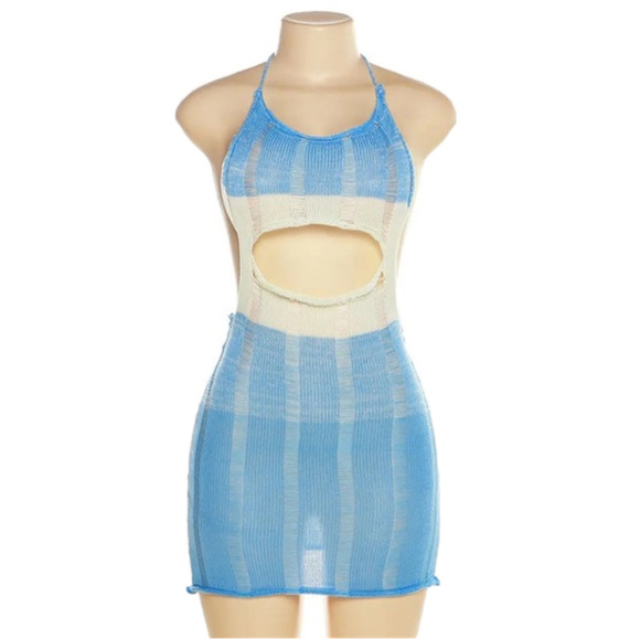 Vaca Mesh Halter Dress - Picture 5 of 12